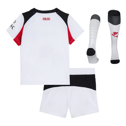 Set Tricouri Fotbal AC Milan Deplasare 2025/26 Pentru Copii