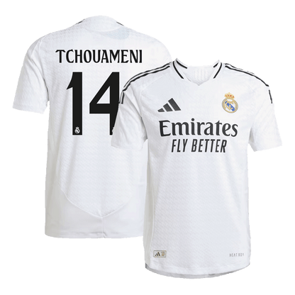 Tricouri Fotbal Real Madrid TCHOUAMENI #14 Acasă 2024/25 Authentic