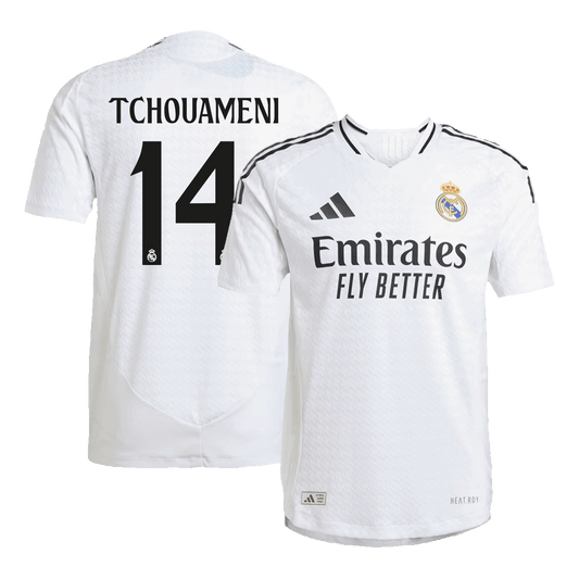 Tricouri Fotbal Real Madrid TCHOUAMENI #14 Acasă 2024/25 Authentic