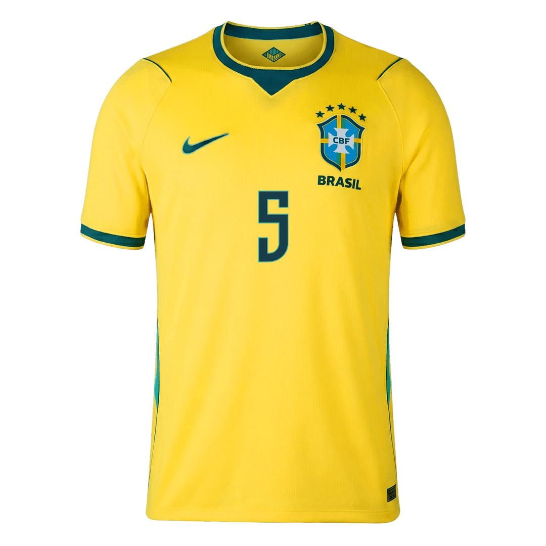 Tricouri Fotbal Brazilia CASEMIRO #5 Acasă Cupa Mondială 2026
