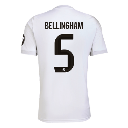 Tricouri Fotbal Real Madrid BELLINGHAM #5 Acasă 2025/26 - Premium