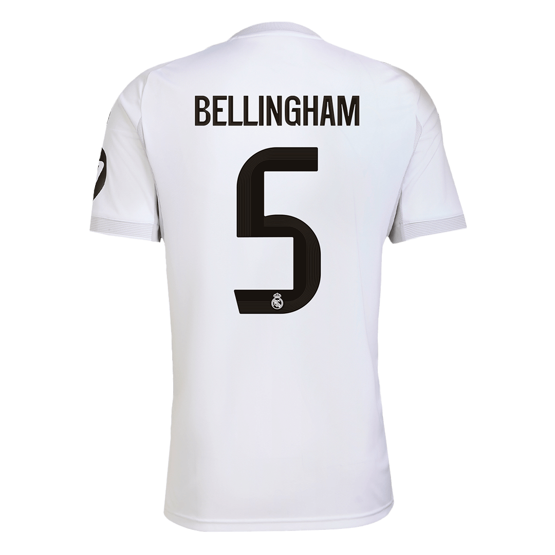 Tricouri Fotbal Real Madrid BELLINGHAM #5 Acasă 2025/26 - Premium (mărime mare)