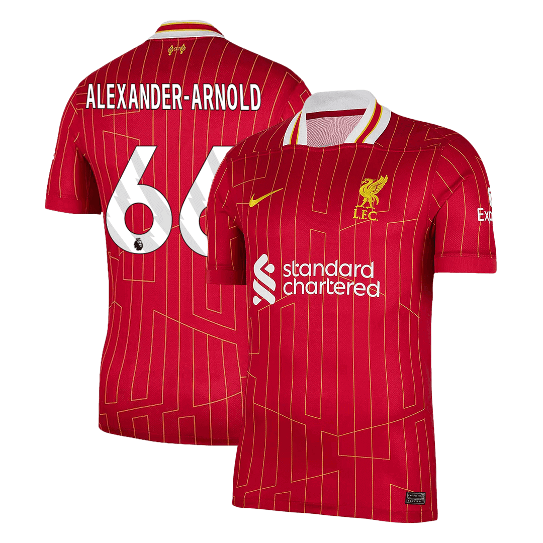 Tricouri Fotbal Liverpool ALEXANDER-ARNOLD #66 Acasă 2024/25 - Super (mărime mare)