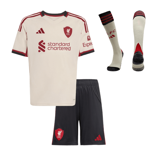 Set Tricouri Fotbal Liverpool Deplasare 2025/26 Pentru Copii