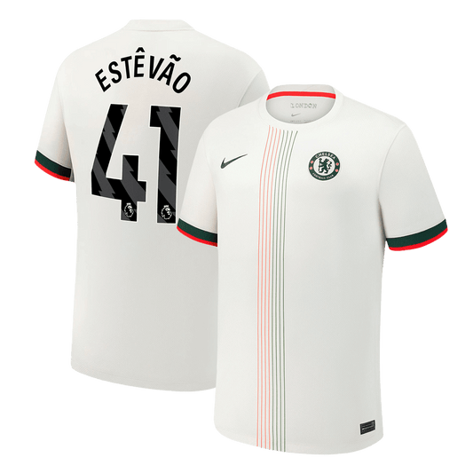Tricouri Fotbal Chelsea ESTÊVÃO #41 Deplasare 2025/26