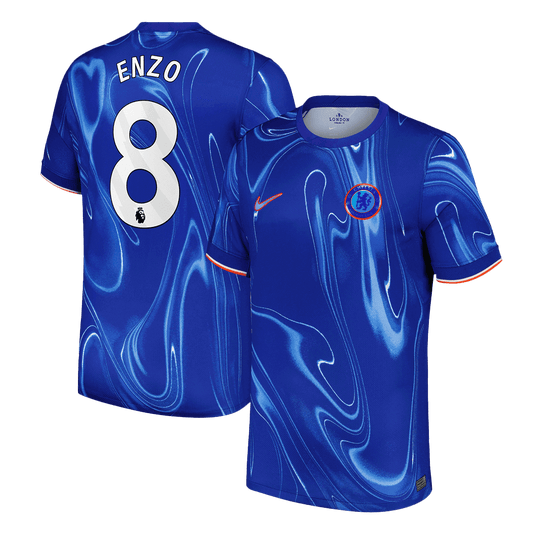 Tricouri Fotbal Chelsea ENZO #8 Acasă 2024/25 - Super (mărime mare)