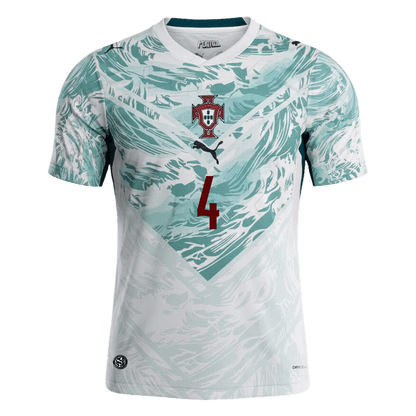 Tricouri Fotbal Portugalia RÚBEN DIAS #4 Deplasare Cupa Mondială 2026