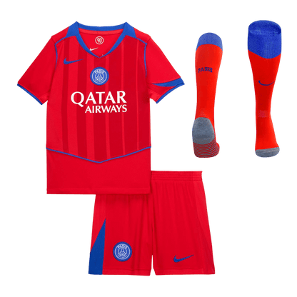 Set Tricouri Fotbal PSG Treilea 2025/26 Pentru Copii