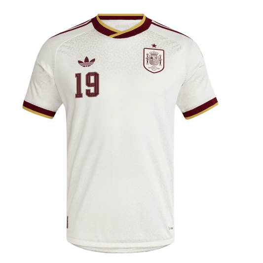 Tricouri Fotbal Spania LAMINE YAMAL #19 Deplasare Cupa Mondială 2026 Authentic