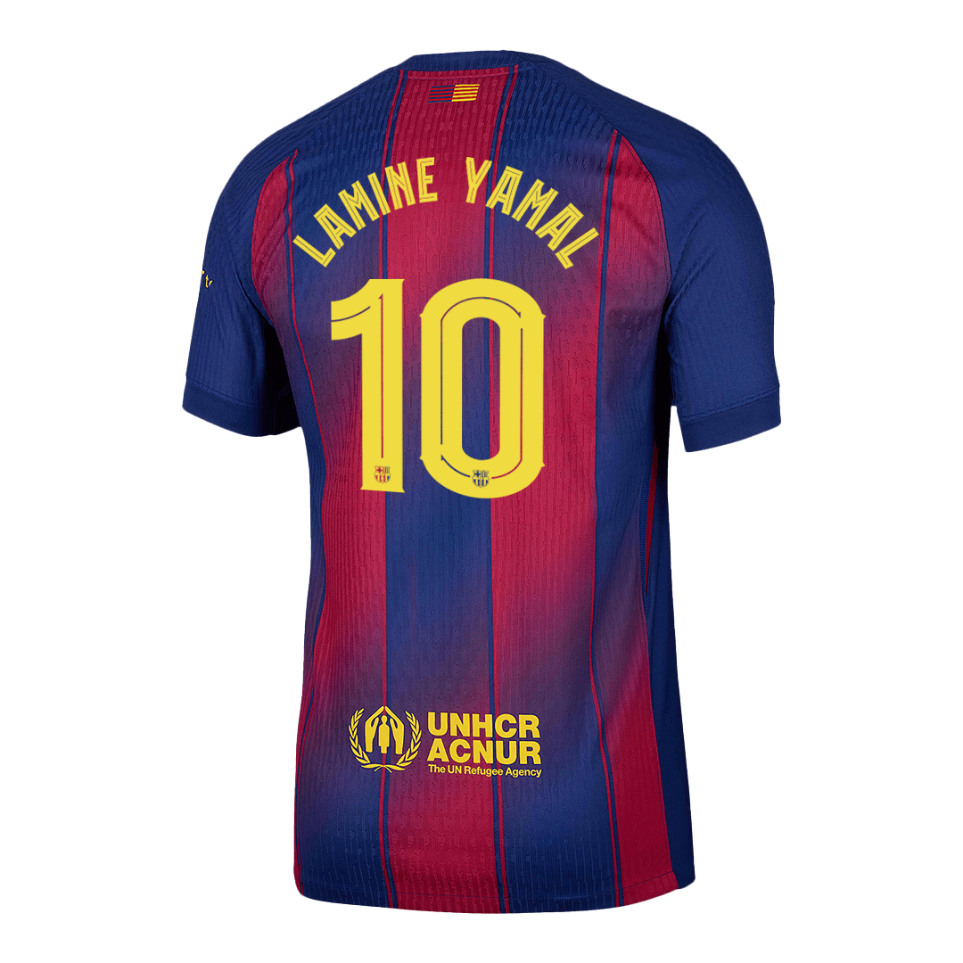 Tricouri Fotbal Barcelona LAMINE YAMAL #10 Acasă 2025/26 Authentic - UCL