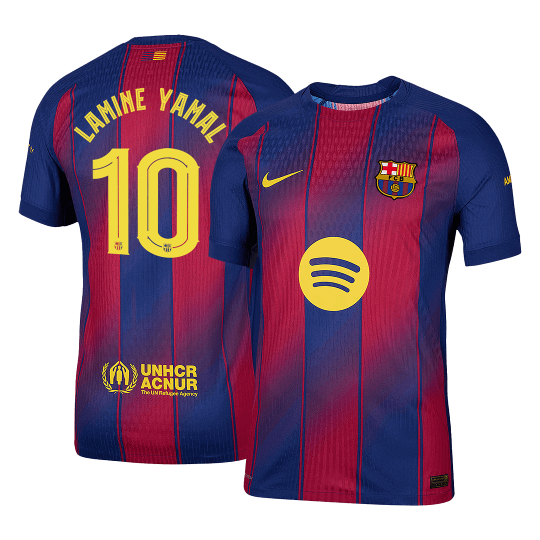 Tricouri Fotbal Barcelona LAMINE YAMAL #10 Acasă 2025/26 Authentic - UCL