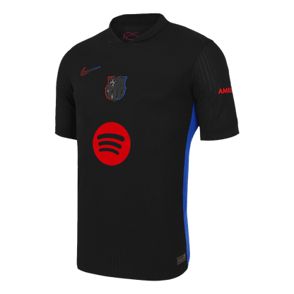 Tricouri Fotbal Barcelona RAPHINHA #11 Deplasare 2024/25 Authentic - UCL (Spotify Logo Without Text)