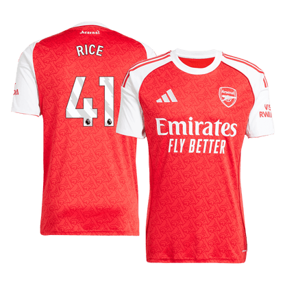 Tricouri Fotbal Arsenal RICE #41 Acasă 2025/26 - Premium
