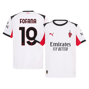 Tricouri Fotbal AC Milan FOFANA #19 Deplasare 2025/26 Authentic