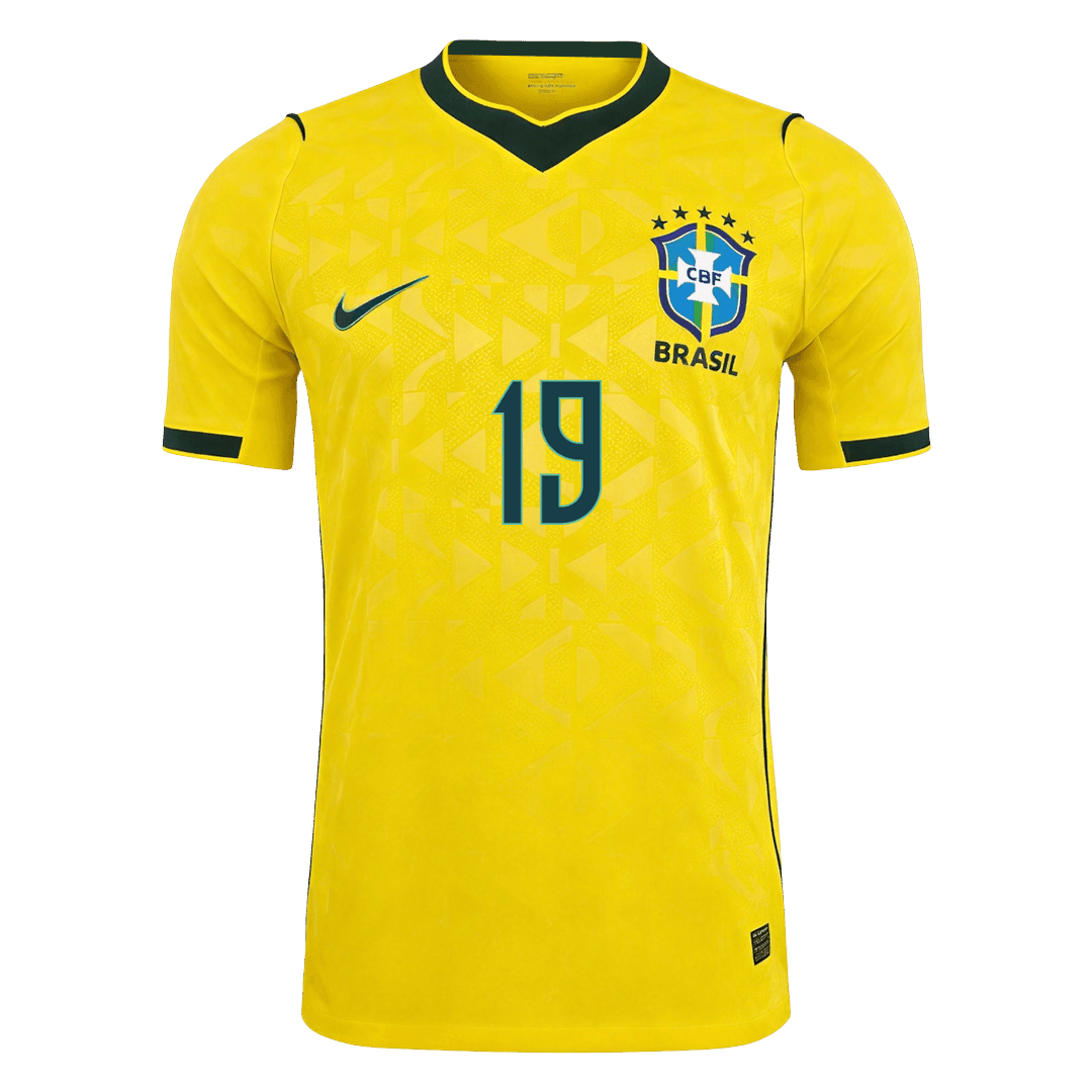 Tricouri Fotbal Brazilia ENDRICK #19 Acasă Cupa Mondială 2026 Authentic