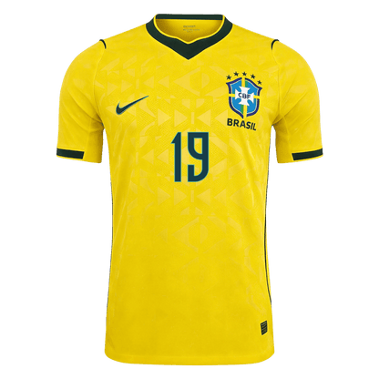 Tricouri Fotbal Brazilia ENDRICK #19 Acasă Cupa Mondială 2026 Authentic