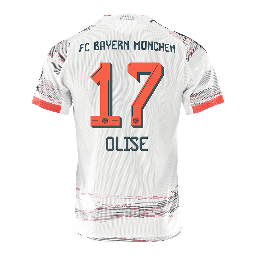Tricouri Fotbal Bayern Munchen OLISE #17 Deplasare 2025/26 Authentic