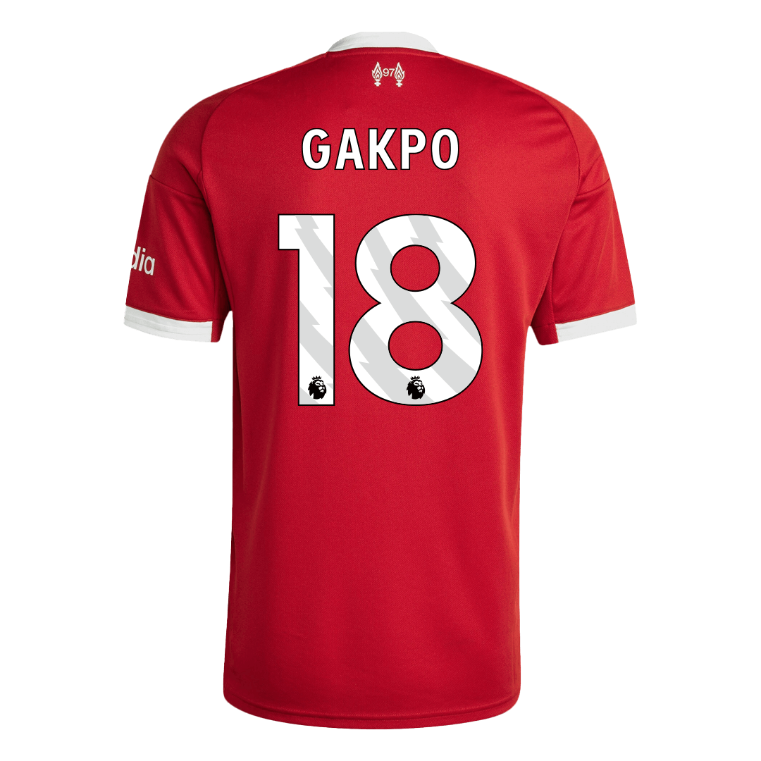 Tricouri Fotbal Liverpool GAKPO #18 Acasă 2025/26