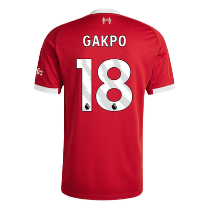 Tricouri Fotbal Liverpool GAKPO #18 Acasă 2025/26
