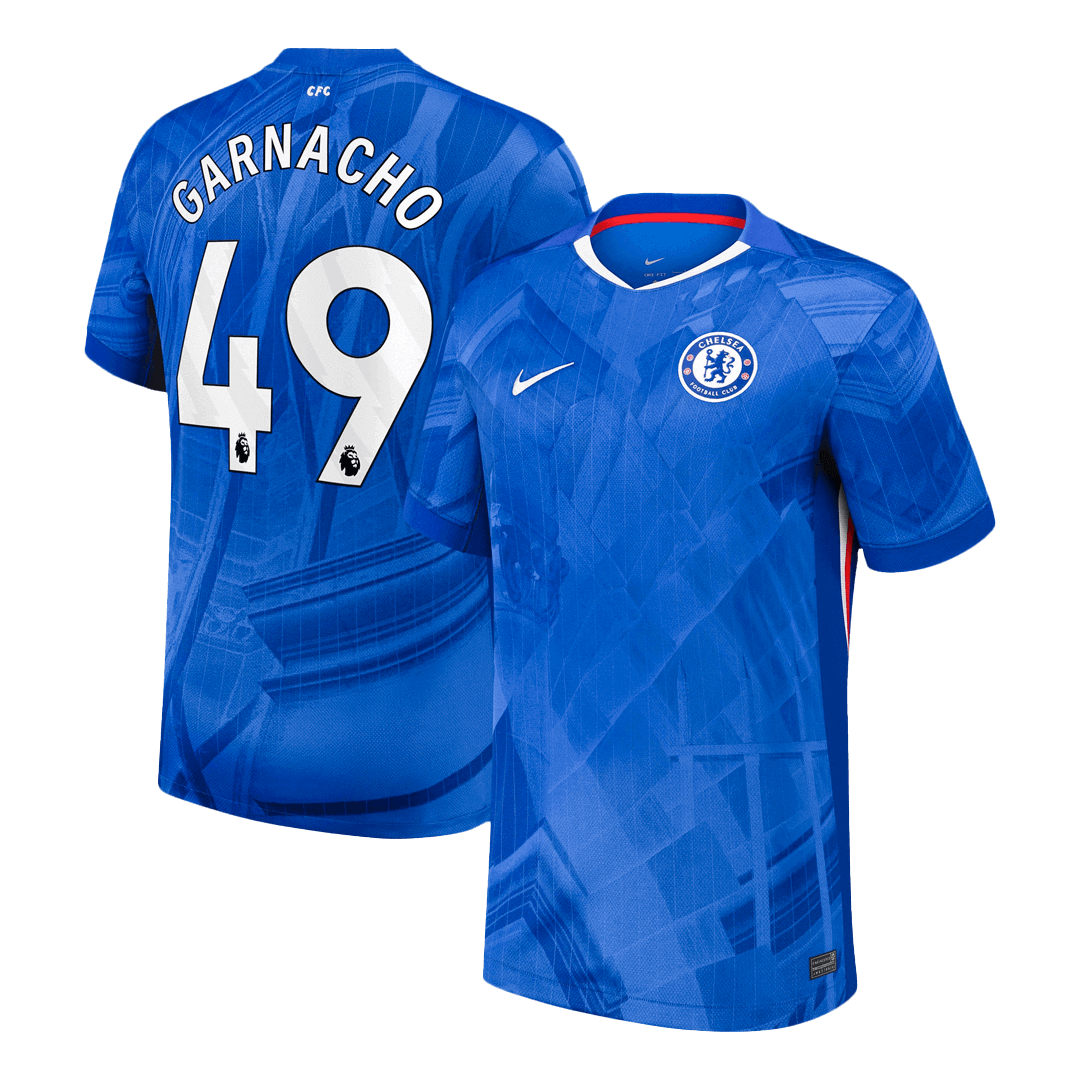 Tricouri Fotbal Chelsea GARNACHO #49 Acasă 2025/26 - Premium