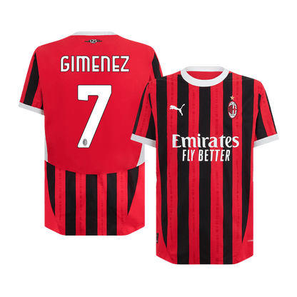 Tricouri Fotbal AC Milan GIMENEZ #7 Acasă 2024/25 Authentic