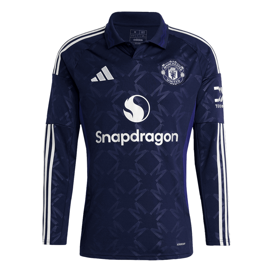 Tricouri Fotbal Manchester United Deplasare 2024/25 Mânecă Lungă
