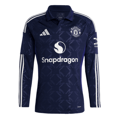 Tricouri Fotbal Manchester United Deplasare 2024/25 Mânecă Lungă