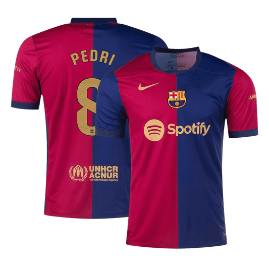 Tricouri Fotbal Barcelona PEDRI #8 Acasă 2024/25