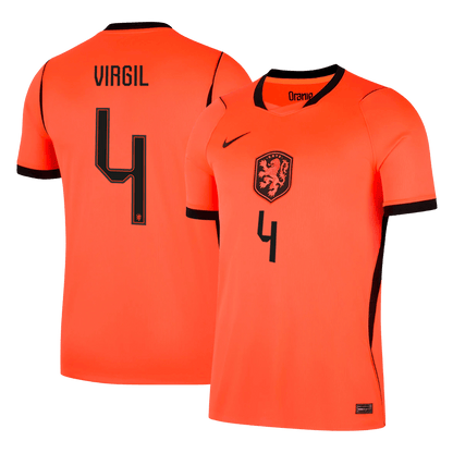 Tricouri Fotbal Netherlands VIRGIL #4 Acasă Cupa Mondială 2026