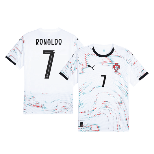 Tricouri Fotbal Portugalia RONALDO #7 Deplasare 2025 (mărime mare)