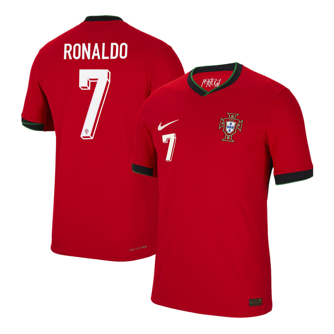 Tricouri Fotbal Portugalia RONALDO #7 Acasă 2024 Authentic