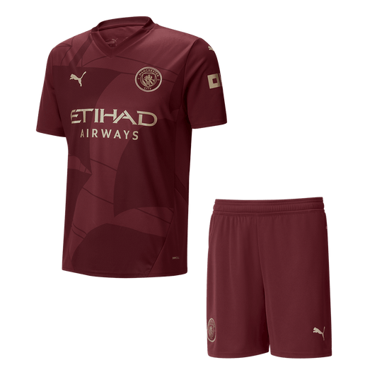Set Tricouri Fotbal Manchester City Treilea 2024/25.