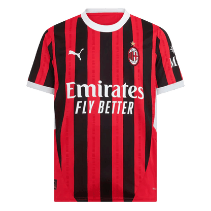 Tricouri Fotbal AC Milan Acasă 2024/25 (mărime mare)