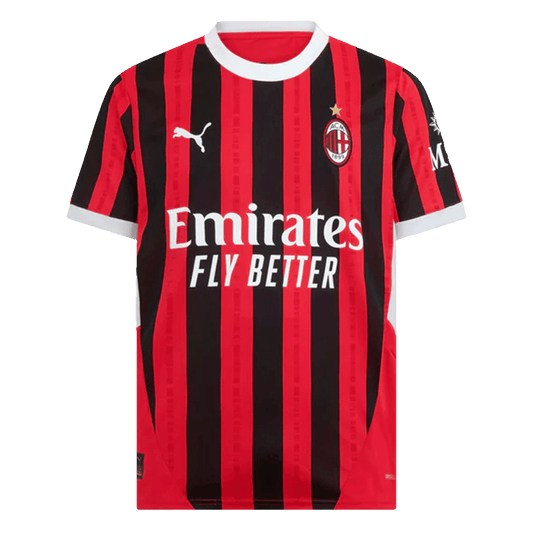 Tricouri Fotbal AC Milan Acasă 2024/25 (mărime mare)
