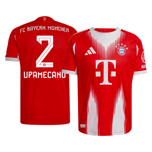 Tricouri Fotbal Bayern Munchen UPAMECANO #2 Acasă 2025/26 Authentic