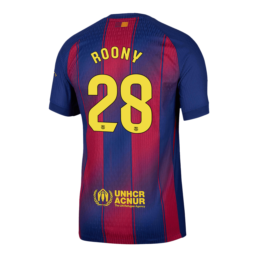 Tricouri Fotbal Barcelona ROONY 28 Acasă 2025/26 Authentic - TricouriFotbaliști Shop