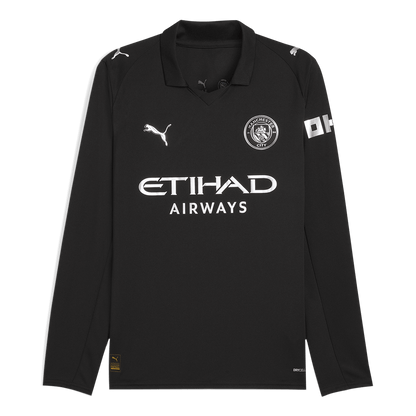 Tricouri Fotbal Manchester City Deplasare 2025/26 Mânecă Lungă