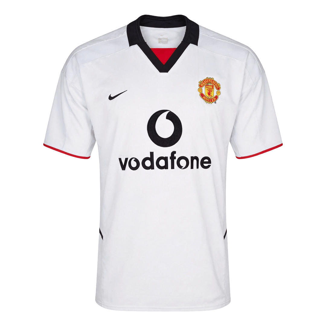 Tricouri Fotbal Vintage Manchester United Deplasare 2002/03