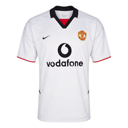 Tricouri Fotbal Vintage Manchester United Deplasare 2002/03