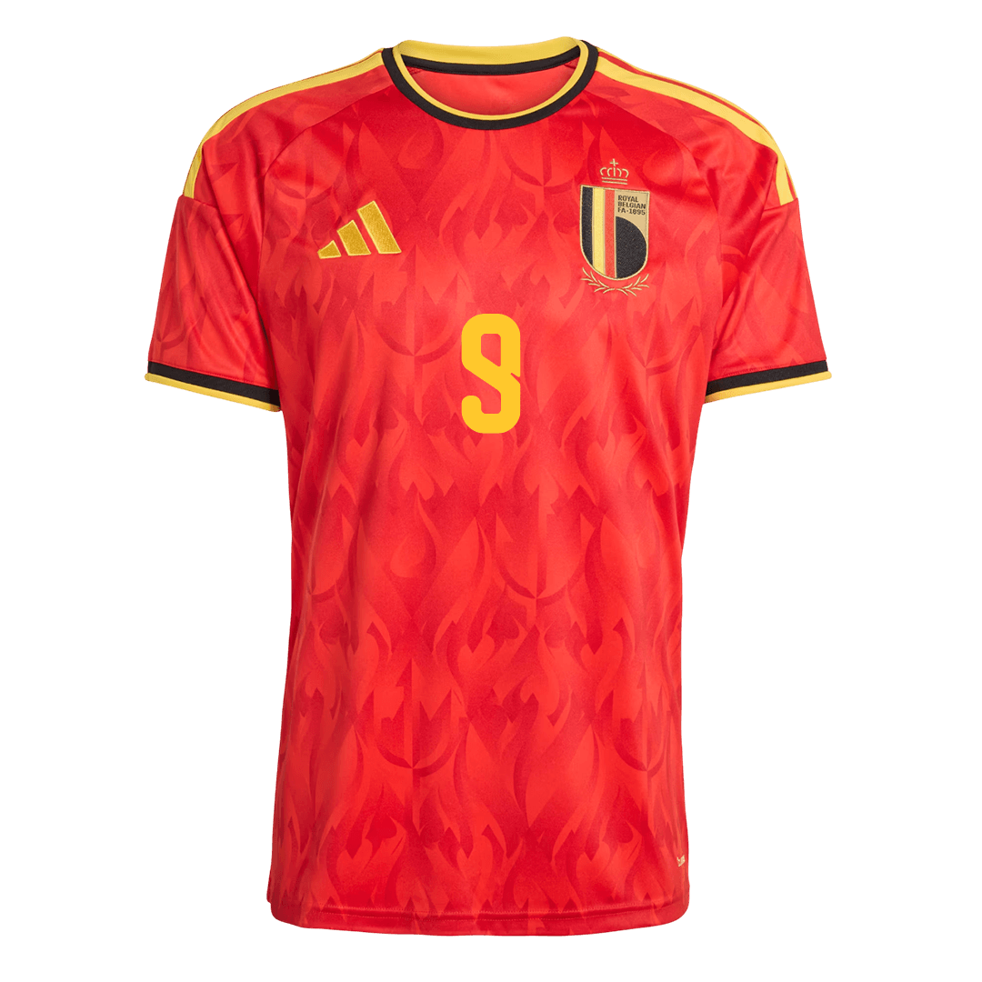 Tricouri Fotbal Belgium LUKAKU #9 Acasă Cupa Mondială 2026