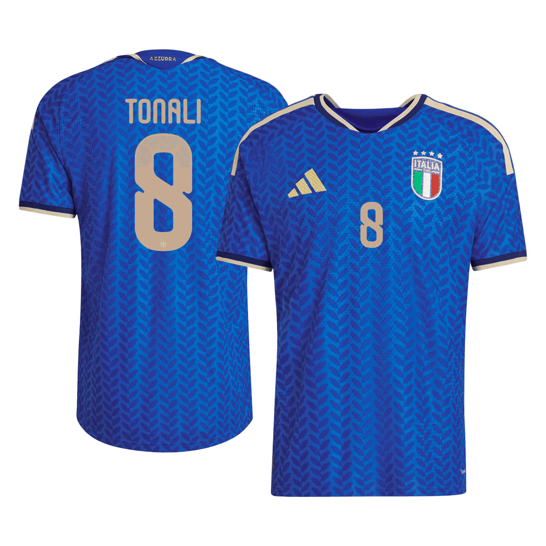Tricouri Fotbal Italia TONALI #8 Acasă Cupa Mondială 2026 Authentic