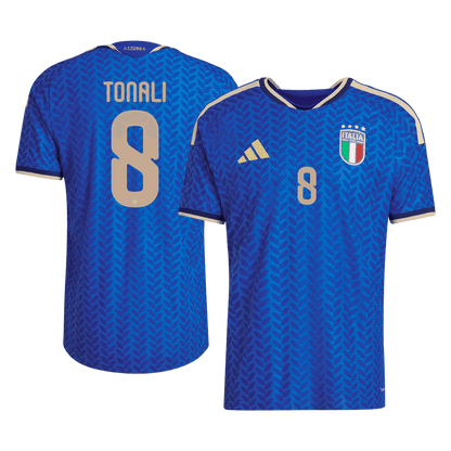 Tricouri Fotbal Italia TONALI #8 Acasă Cupa Mondială 2026 Authentic