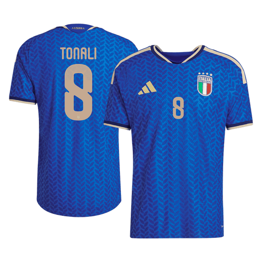 Tricouri Fotbal Italia TONALI #8 Acasă Cupa Mondială 2026 Authentic