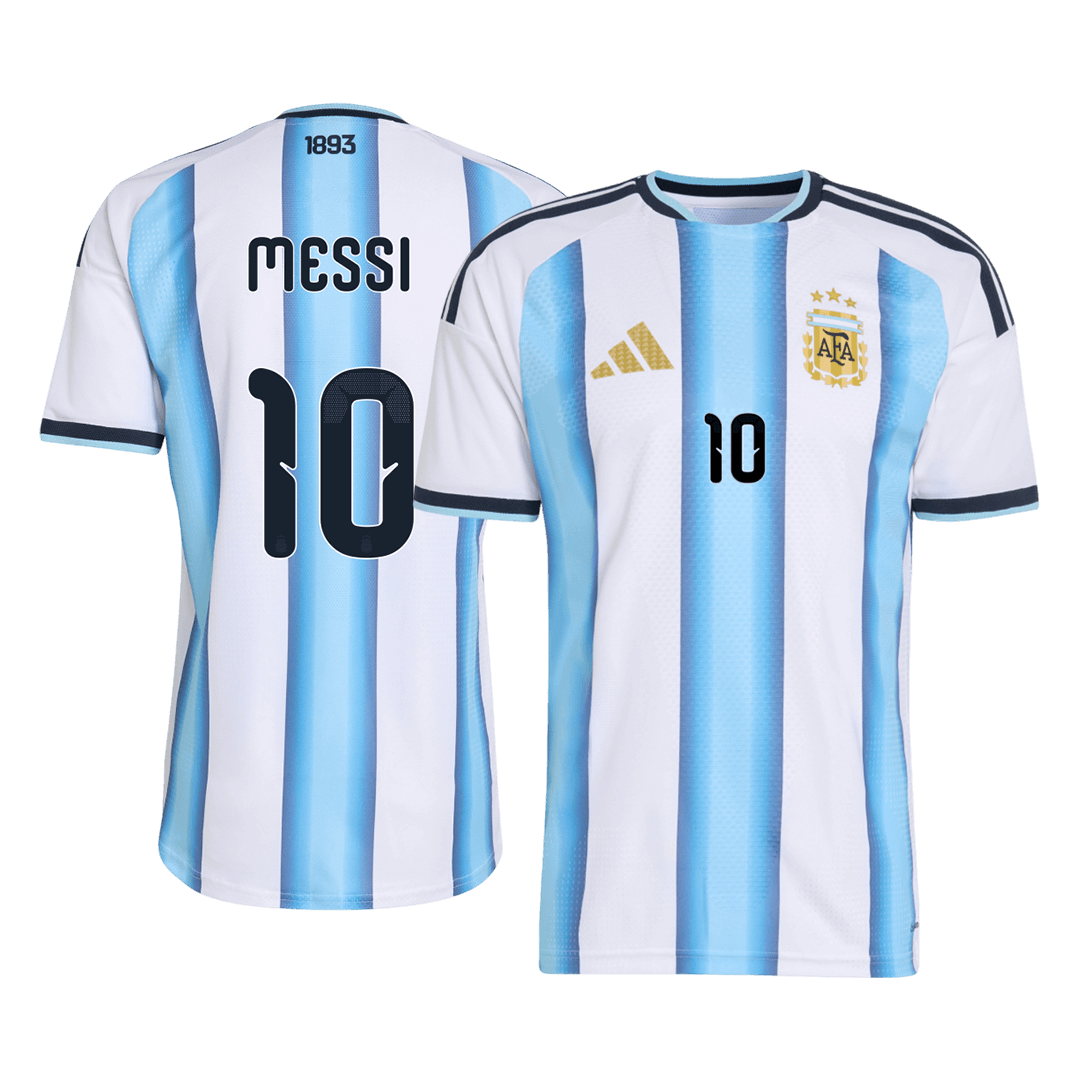 Tricouri Fotbal Argentina MESSI #10 Acasă Cupa Mondială 2026 Authentic