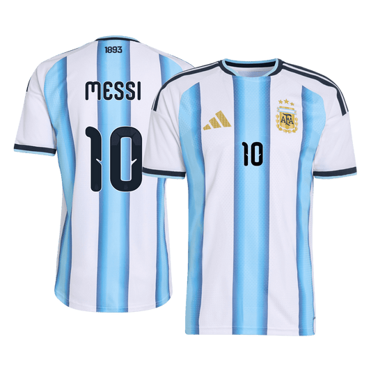 Tricouri Fotbal Argentina MESSI #10 Acasă Cupa Mondială 2026 Authentic