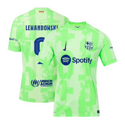 Tricouri Fotbal Barcelona LEWANDOWSKI #9 Treilea 2024/25 Authentic - UCL