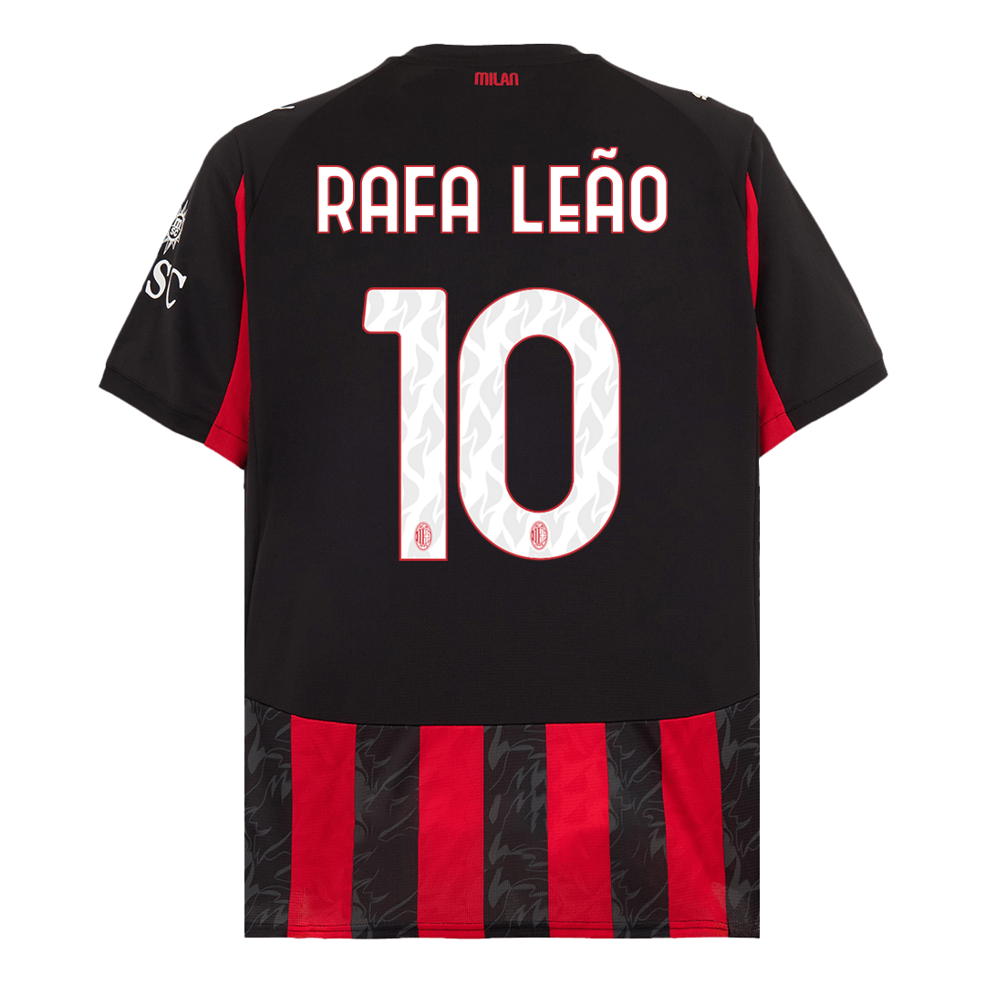 Tricouri Fotbal AC Milan RAFA LEÃO #10 Acasă 2025/26 - Premium
