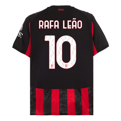 Tricouri Fotbal AC Milan RAFA LEÃO #10 Acasă 2025/26 - Premium
