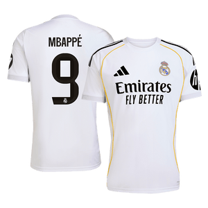 Tricouri Fotbal Real Madrid MBAPPÉ #9 Acasă 2025/26 - Premium (mărime mare)