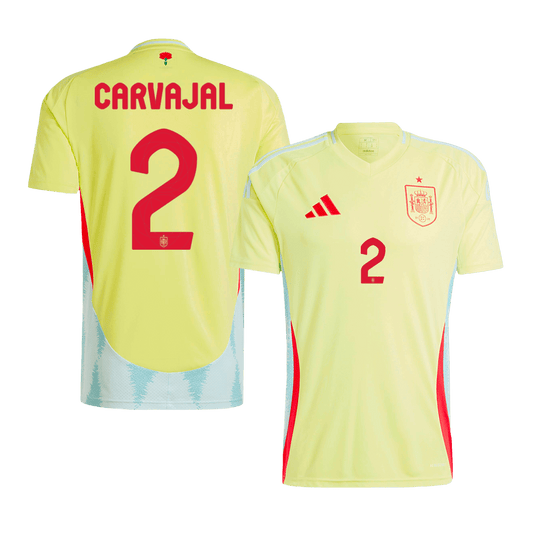 Tricouri Fotbal Spania CARVAJAL #2 Deplasare 2024 (mărime mare)